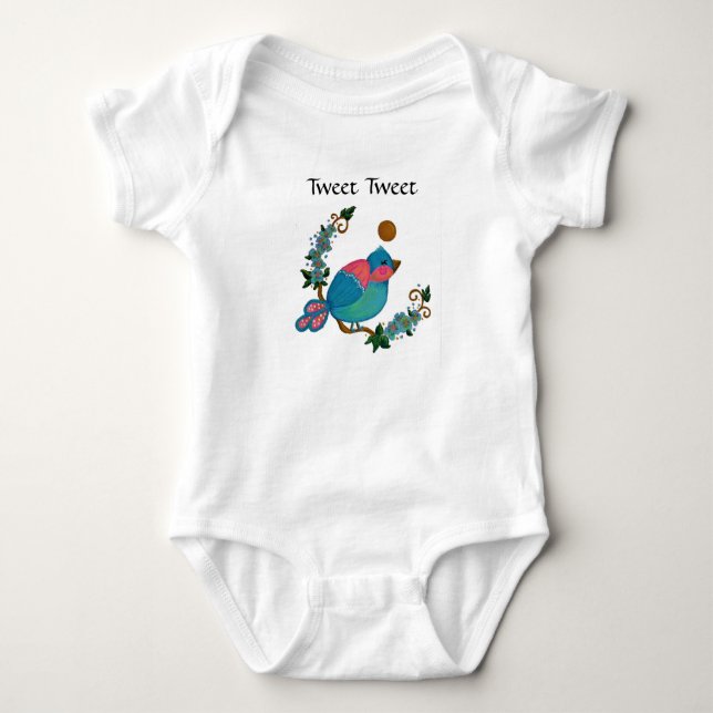 Body Para Bebê Tweet Birdie Baby One-Piece (Frente)