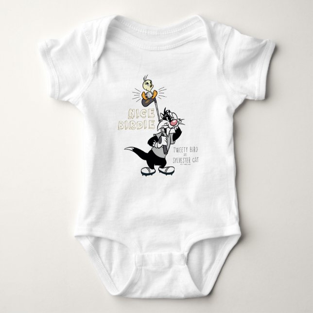 Body Para Bebê TWEETY™ & SYLVESTER™ Golfing - Belo Birdie (Frente)