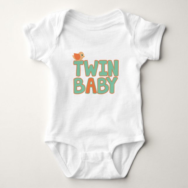 Body Para Bebê Twin Baby "A" Bebê Bebê (Frente)