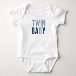 Body Para Bebê Twin Baby B Blue