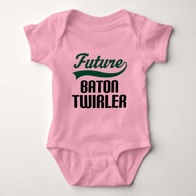 Body Para Bebê Twirler de bastão (futuro) (Frente)