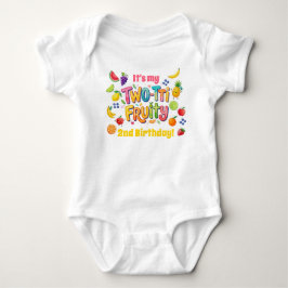 Body Para Bebê Two-tti Fruity 2nd Birthday Party