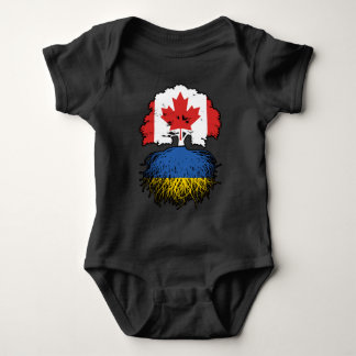 Body Para Bebê Ucrânia Canadá, Canadá, Canadá, Bandeira de Raízes
