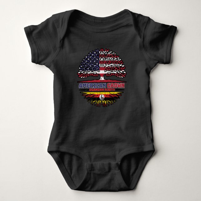 Body Para Bebê Uganda Uganda EUA EUA EUA Estados Unidos Árvore do (Frente)