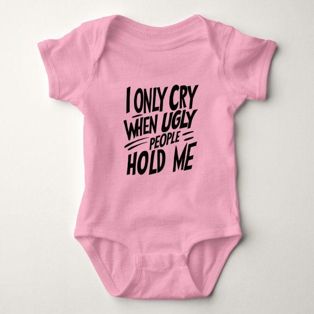 Body Para Bebê Ugly People Baby Bodysuit (Frente)