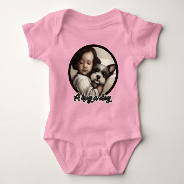 Body Para Bebê Um Abraço por Dia (Frente)