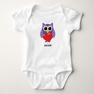 Body Para Bebê Um Amor Coruja Adicione seu nome