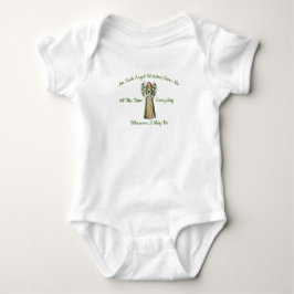 Body Para Bebê Um Anjo Irlandês Cuida de Mim Bodysuit de Bebê