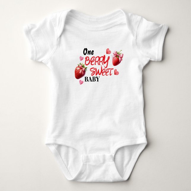 Body Para Bebê Um bebê doce de fruta (Frente)