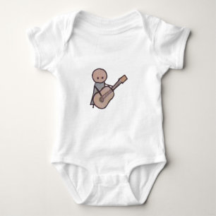 Body Para Bebê Um bodysuit pequeno do bebê da guitarra