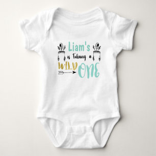 Body Para Bebê Um Bodysuit selvagem personalizado do jérsei do
