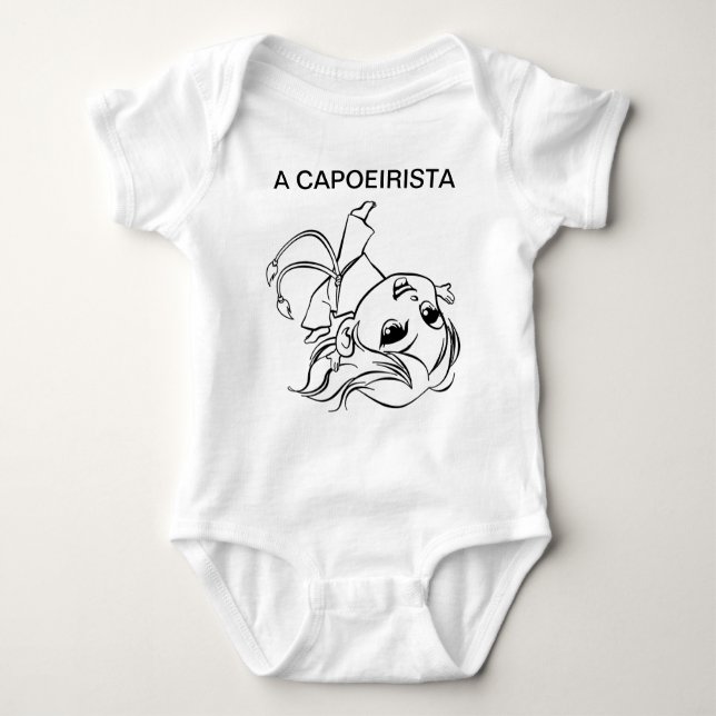 BODY PARA BEBÊ UM CAPOEIRISTA (Frente)