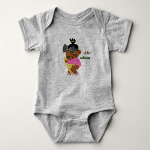 Body Para Bebê Um Cinza Um Pouco Calmante Bebê
