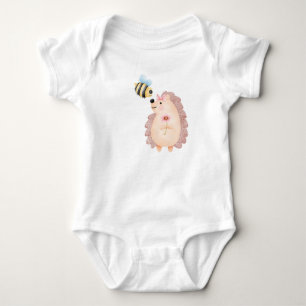Body Para Bebê Um desenho animado de ourivesaria de aquarela toca