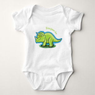Body Para Bebê Um desenho animado de triceratops dinossauros, ver