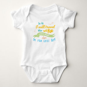 Body Para Bebê Um dia eu vou Viagem ao mundo...