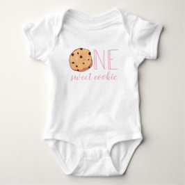 Body Para Bebê Um Doce Bolo de aniversário de um ano