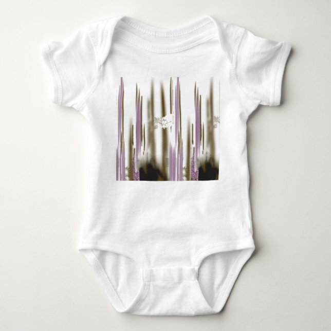 Body Para Bebê Um lago pristino aninhado entre as montanhas com c (Frente)