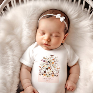 Body Para Bebê Um nome de flor silvestre