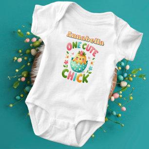 Body Para Bebê Um pássaro bebê Pintinho bonito com coração e péta