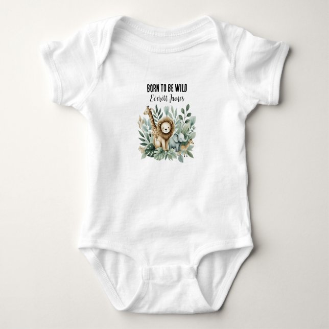 Body Para Bebê Um Pequeno Selvagem  (Frente)