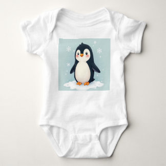 Body Para Bebê um pinguim bonito Bebê Bodyfato