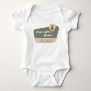 Body Para Bebê Um primeiro aniversario Feliz para Campos e Um