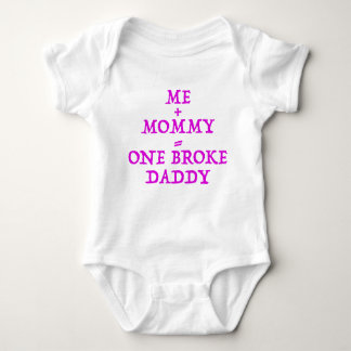 Body Para Bebê Um quebrou o Bodysuit do pai