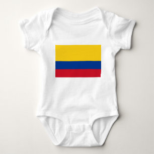Body Para Bebê Um traje de bebê patriótico com bandeira da Col
