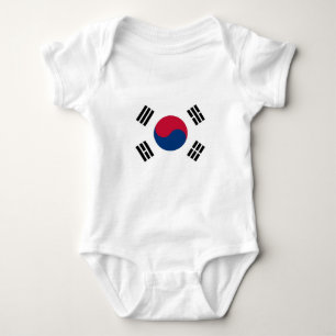 Body Para Bebê Um traje de bebê patriótico com bandeira da Core