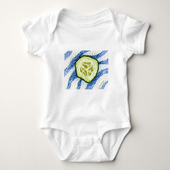 Body Para Bebê Uma Fatia de Verão (Frente)