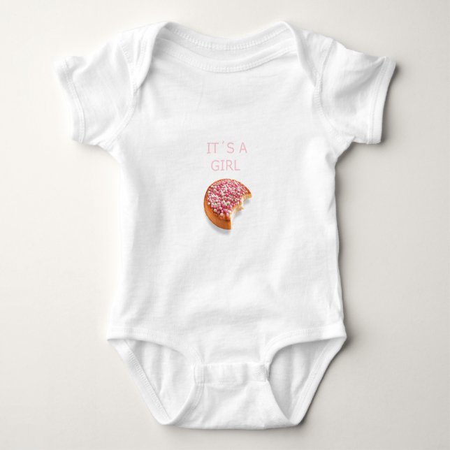 Body Para Bebê uma garota é nascer (Frente)