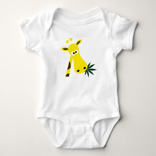 Body Para Bebê Uma girafa atordoada (Frente)