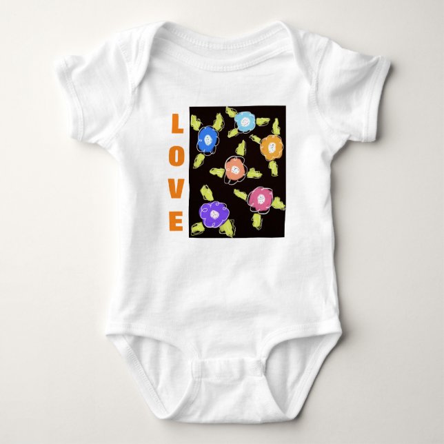 Body Para Bebê Uma Menina Flauzou Uma Peça (Frente)