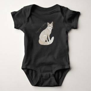 Body Para Bebê Uma Moda De Tema Animal Da Raposa Árctica