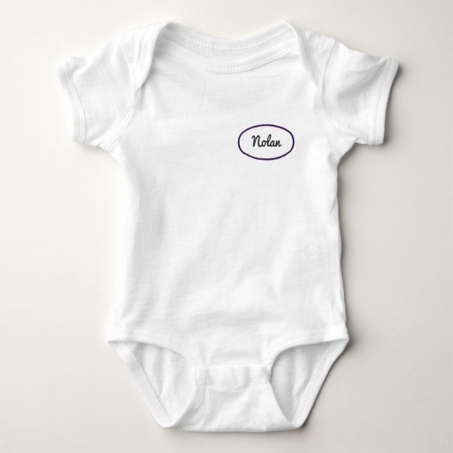 Body Para Bebê Uma roupa de bebê mecânica para Nolan! (Frente)