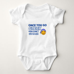 Body Para Bebê Uma vez que você vai grego