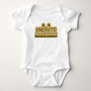 Body Para Bebê UMLAUT aprendendo alemão