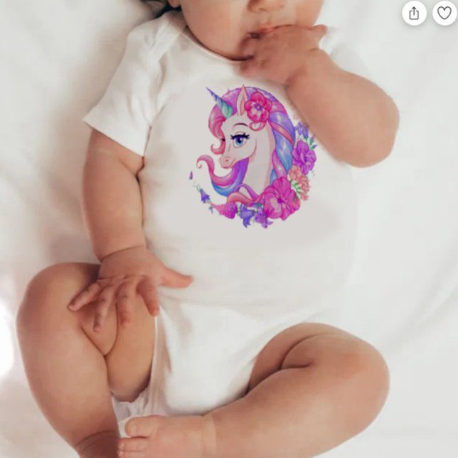 Body Para Bebê unicorn (Criador carregado)