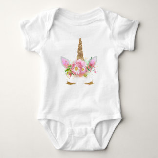 Body Para Bebê Unicorn Face Tutu Outfit