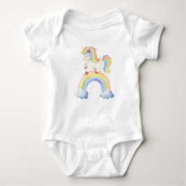 Body Para Bebê Unicorn Rainbow