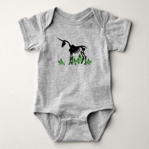 Body Para Bebê Unicorn Skeleton