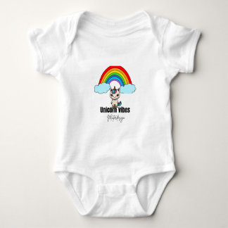 Body Para Bebê Unicorn Vibes, casaco de bebê mágico #babybody#ba