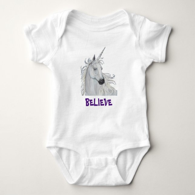 BODY PARA BEBÊ UNICÓRNEO (Frente)