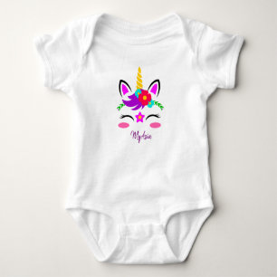Body Para Bebê Unicórnio