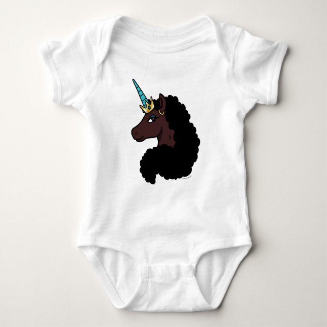 Body Para Bebê Unicórnio Afro | Mágico (Frente)
