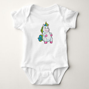 Body Para Bebê Unicórnio com barriga grande