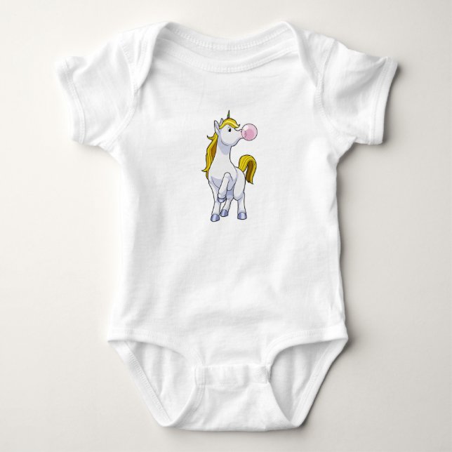 Body Para Bebê Unicórnio com Chicle (Frente)