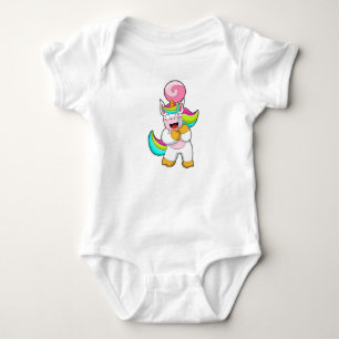 Body Para Bebê Unicórnio com Lollipop