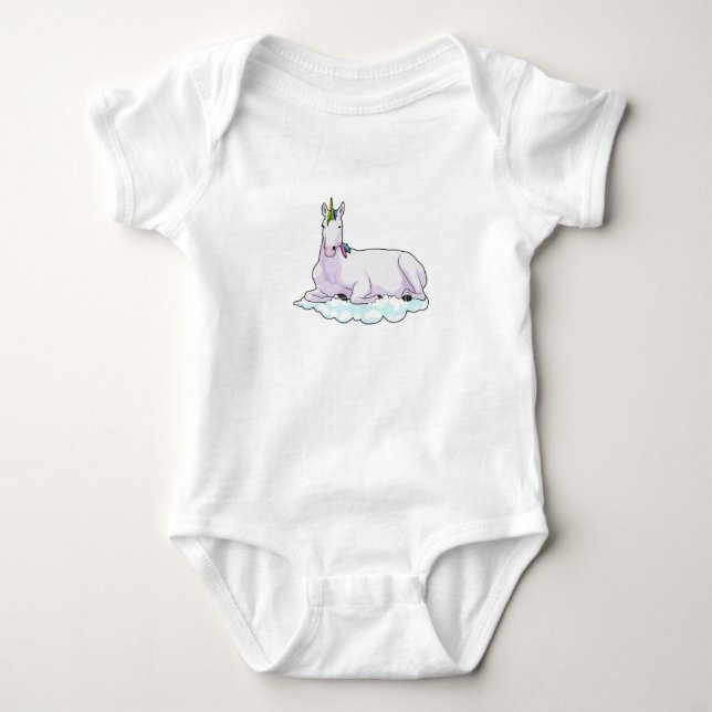 Body Para Bebê Unicórnio na Nuvem (Frente)